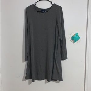 A gray dress
